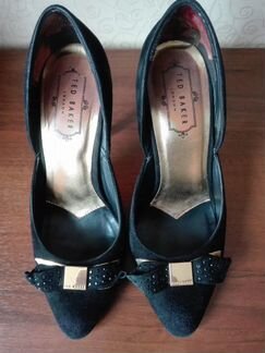 Чёрные замшевые туфли Ted Baker, p.38,5