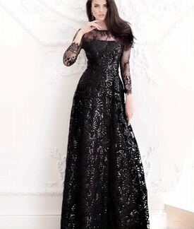 Черное вечернее платье