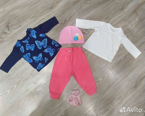 Одежда пакетом для девочки 74 р