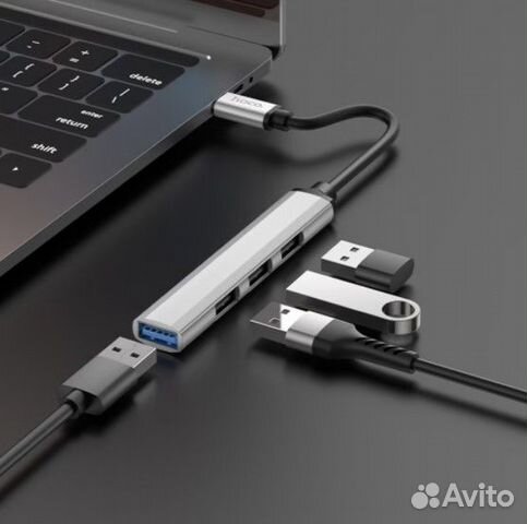 USB Type-C хаб (разветвитель) Hoco HB26