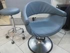Кресло парикмахерское 2 шт, стул для мастера высок