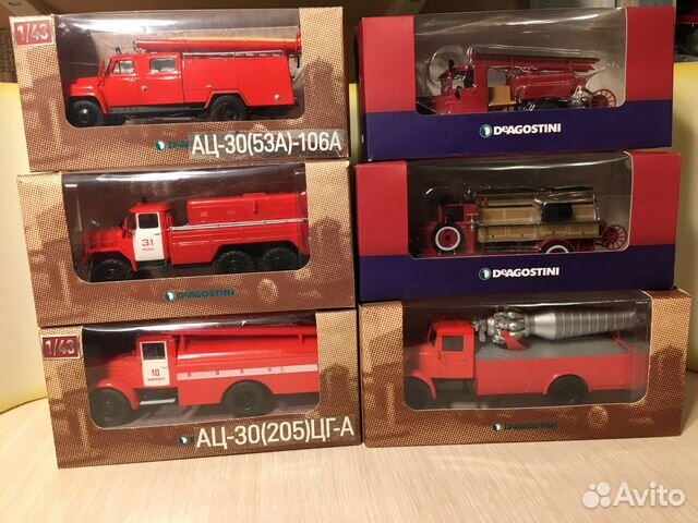 Модель пожарного автомобиля 1:43