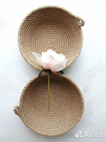 Корзинка из джута
