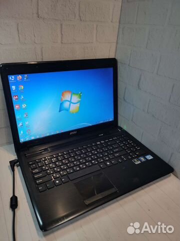 Ноутбук MSI Core I5 2.9ггц/GT 520/ 4 гб