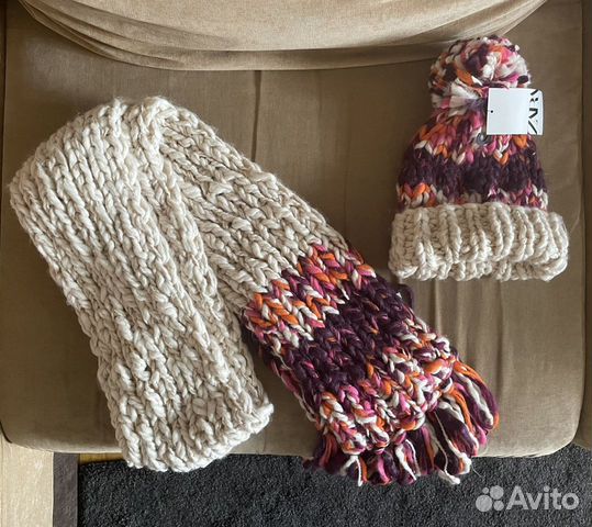 Шапка и шарф Zara новые