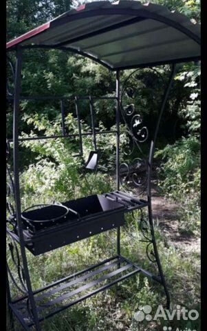 Мангал с крышей