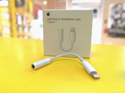 Переходник Lightning AUX (3.5 mm jack). Оригинал
