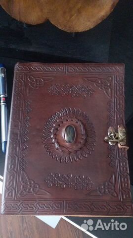 Блокнот 22,5х17см., кожа, из Гоа, ручная работа