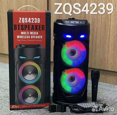 Беспроводная блютуз колонка ZQS4239