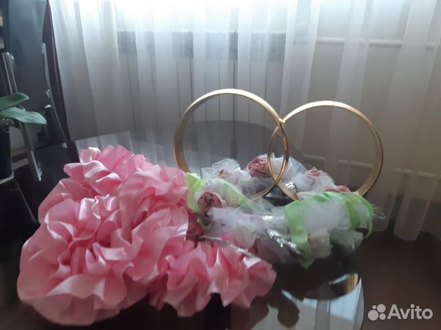 Свадебные украшения на машину