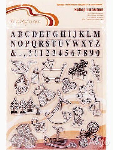 Силиконовые штампы (Mr.Painter) скрапбукинг