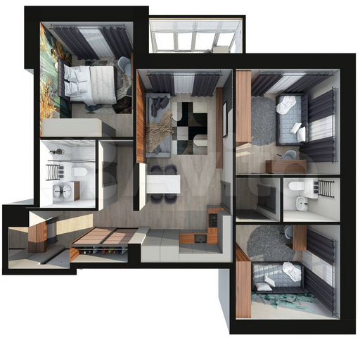 4-к. квартира, 74 м², 4/8 эт.