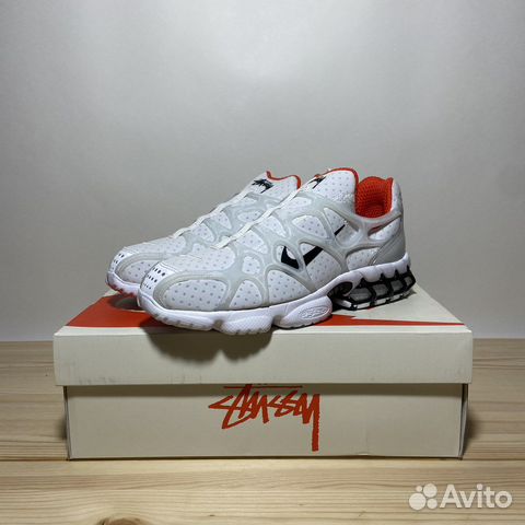 Nike x Stussy Air Zoom Spiridon White (7.5, 8 US)