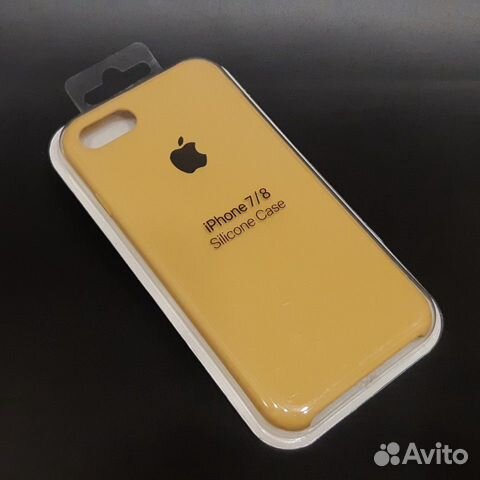 Силиконовый чехол на iPhone 7 / 8 горчица