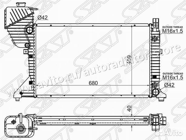 Радиатор охлаждения мерседес спринтер