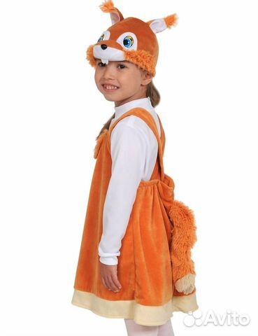 Костюм Белочки на девочку 3-6 лет