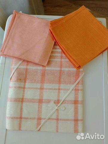 Скатерть лен СССР новая