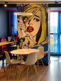 Роспись стен, барельеф, картины