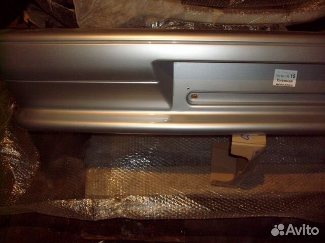 Задний бампер ваз 2115 цвет серебристый