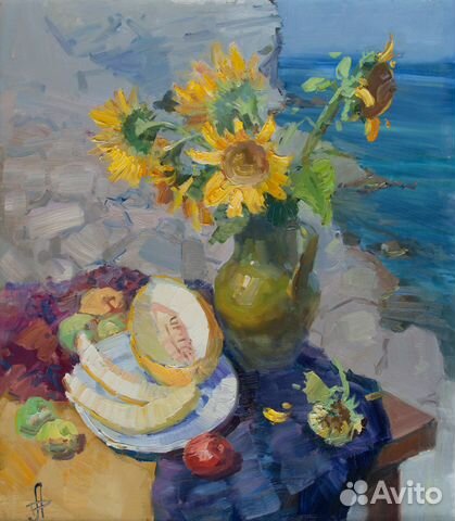 279 Тарханкут. Натюрморт с подсолнухами