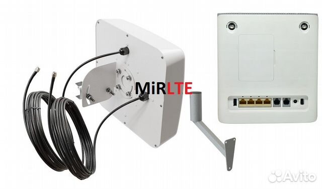 Комплект ZTE 3G/4G LTE Cat.6 Антенна 15Dbi