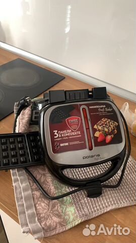 Polaris 3 в 1 вафельница гриль минипекарня