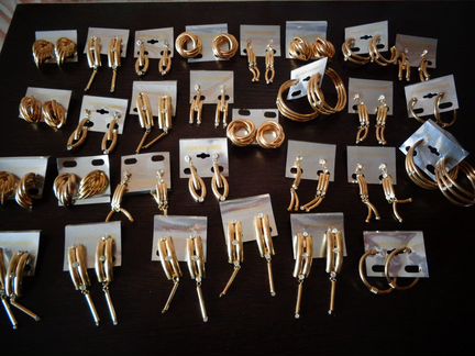 Серьги бижутерия сережки новые