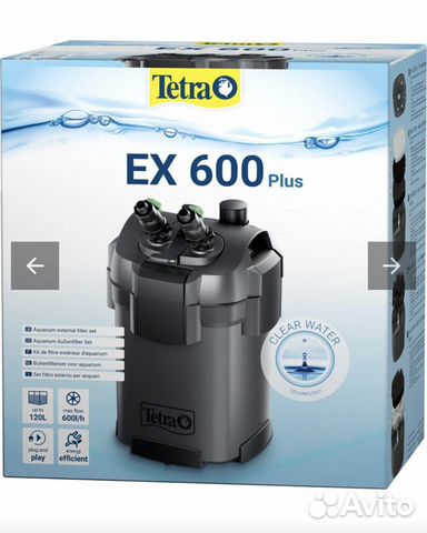 Фильтр для аквариума внешний tetra EX 600 plus