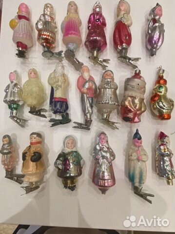 Елочные игрушки СССР старинные