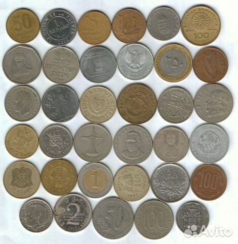 Набор зарубежных монет № 3 - 35 монет из 35 стран