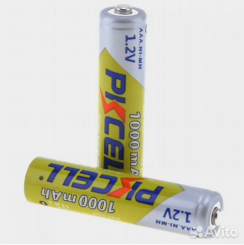 Мизинчиковые аккумуляторы (ааа) pkcell 1000 мАч