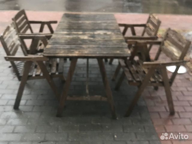 Стол обеденный и стулья бу
