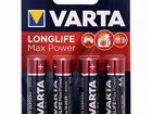 Батарейка Varta longlife MAX power LR6/LR03 BL4