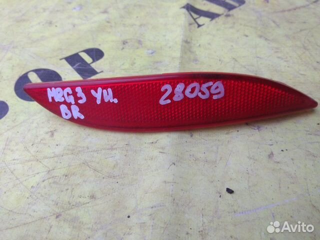 Отражатель в бампер задний правый Renault Megane 3