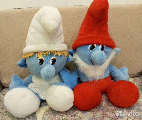 Смурфики мягкая игрушка