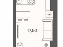 Квартира-студия, 24,5 м², 18/26 эт.