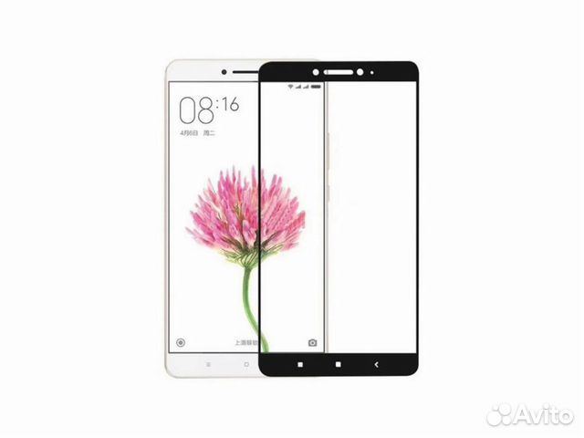 Стекло для Xiaomi Mi Max 2 2D (черный)