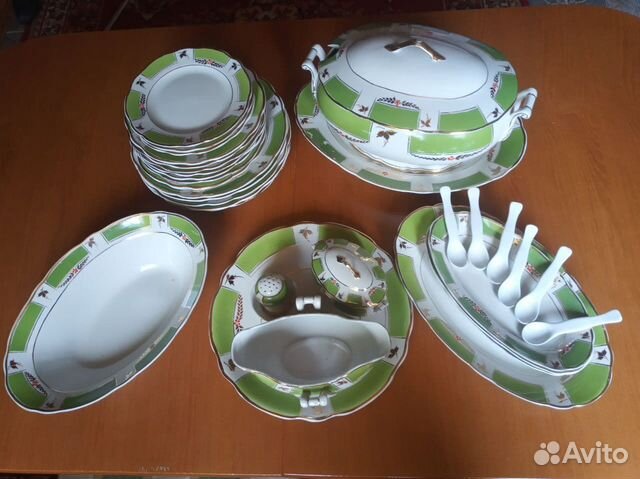 Столовый сервиз винтаж 34 предмета СССР
