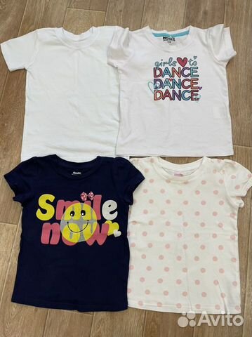 Футболки для девочки 98 104