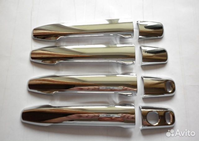 Накладки на дверные ручки mitsubishi outlander 3