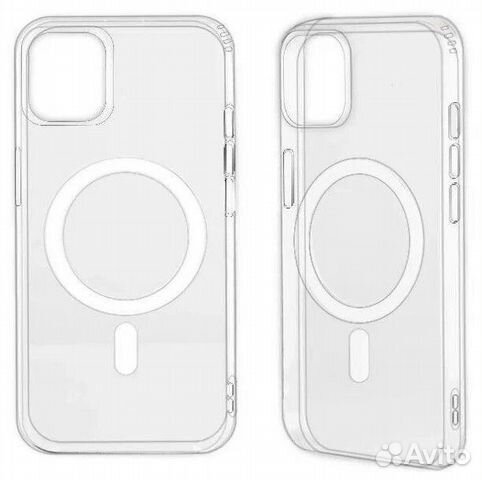 Чехол Apple iPhone 14 Clear Case MagSafe (прозрачн