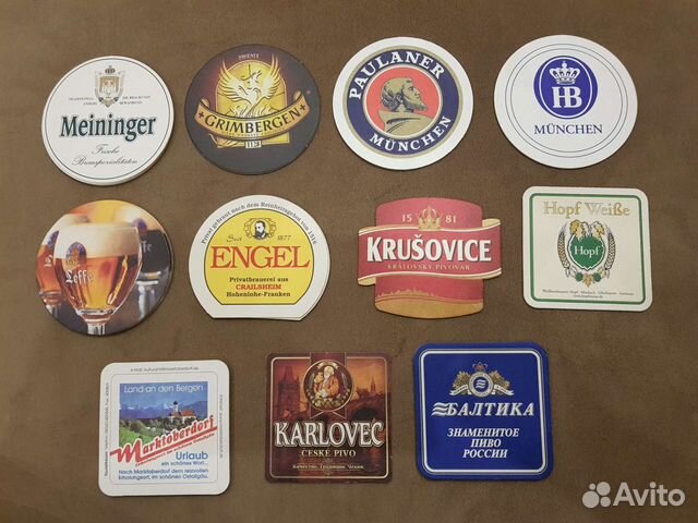 Коллекционные подставки под пиво, бирдекели