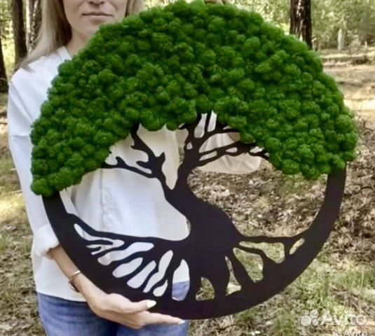 Панно из стабилизированного мха