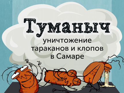 Туманыч. Уничтожение тараканов, обработка