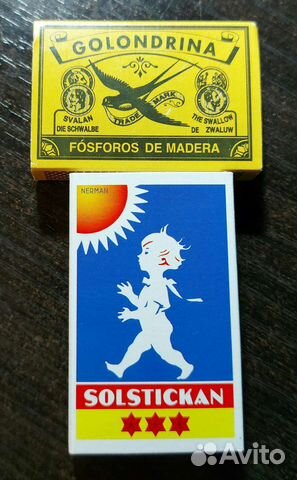 Спички коллекционные, Швеция, Испания