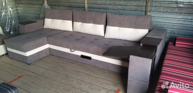 Угловой диван тройной бостон