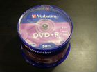 DVD+R 50шт Verbatim, запакованные