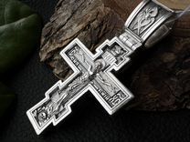 Крест серебряный крупный мужской оригинал