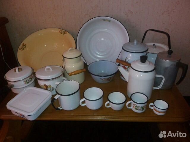 Советская эмалированная посуда