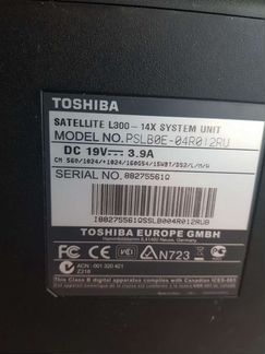 Ноутбук toshiba satellite